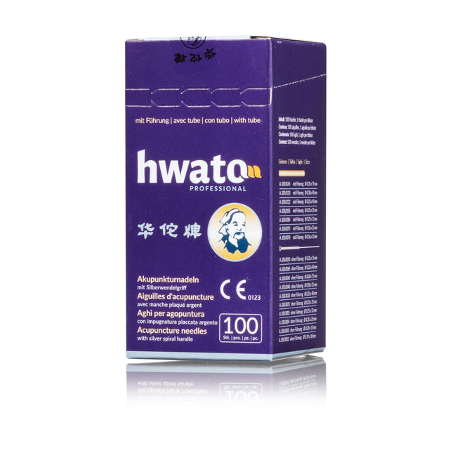 HWATO with guide, silver-plated spiral handle, 100 pcs. per box (A.100.0070.K)