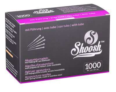 SHOOSH 1000Pro, ago in acciaio alla coreana, 10 aghi per blister, 1 guida, siliconato, 1000 aghi per scatola (A.106.0000.K)