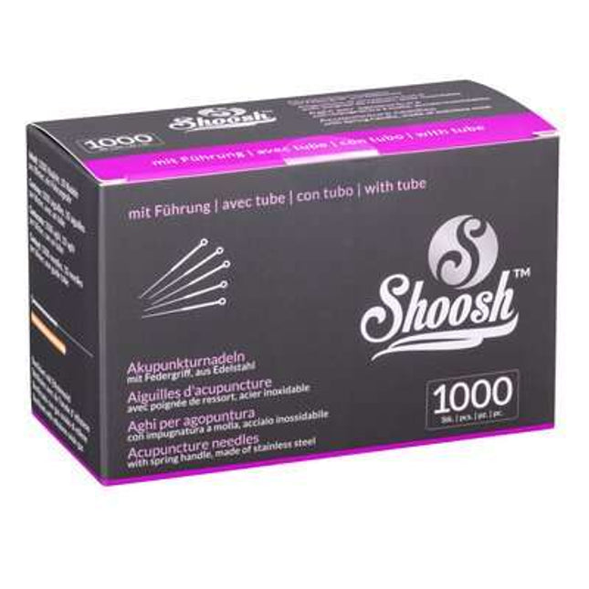 SHOOSH 1000Pro, Korean style steel needle, 10 needles per blister 1 guide, siliconized, 1000 needles per box (A.106.0000.K)