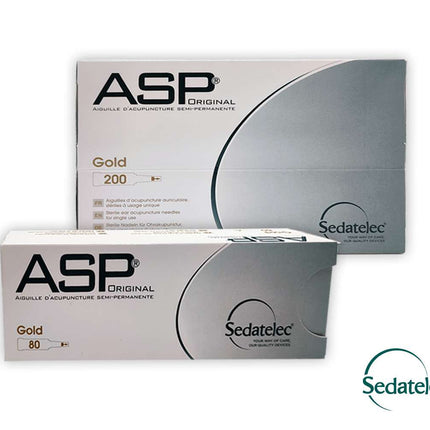 SEDATELEC ASP GOLD, permanent ear pins, 80 pcs (A.150.0210)