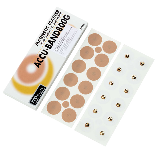ACCU-BAND magnetic plaster 800 gauss, gold-plated, 24 pcs. (A.175.0010)