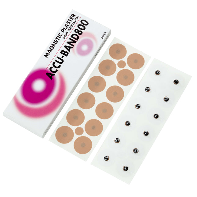 ACCU-BAND magnetic plaster 800 gauss, steel, 24 pcs. (A.175.0011)