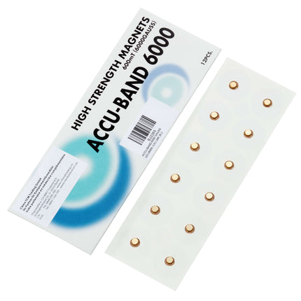 ACCU-BAND magnetic plaster 6000 gauss, gold-plated, 12 pcs. (A.175.0012)