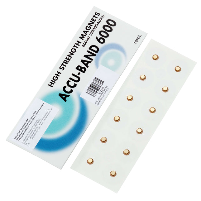 ACCU-BAND magnetic plaster 6000 gauss, gold-plated, 12 pcs. (A.175.0012)