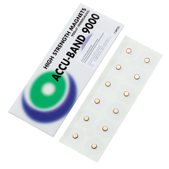 ACCU-BAND magnetic plaster 9000 gauss, gold-plated, 12 pcs. (A.175.0013)