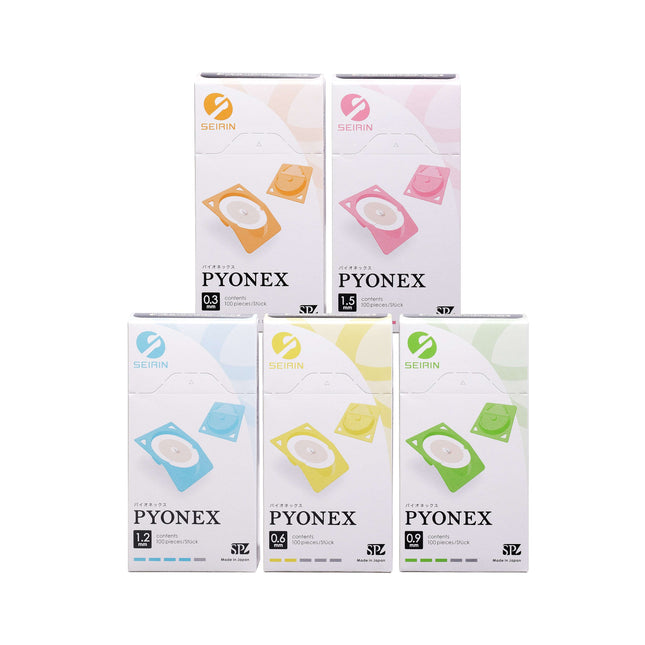 SEIRIN Pyonex Dauernadeln für Ohr und Körper, 100 Stk. Box (A.220.0010.K)