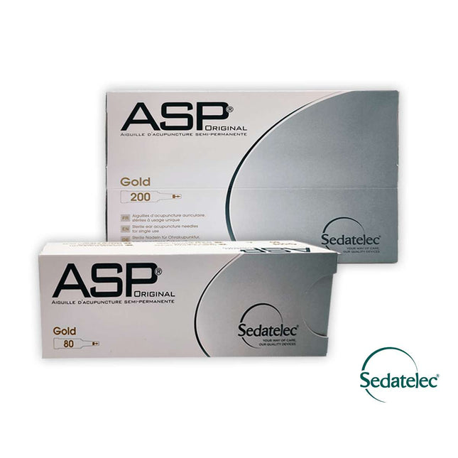 SEDATELEC ASP GOLD, permanent ear pins, 80 pcs (A.150.0210)