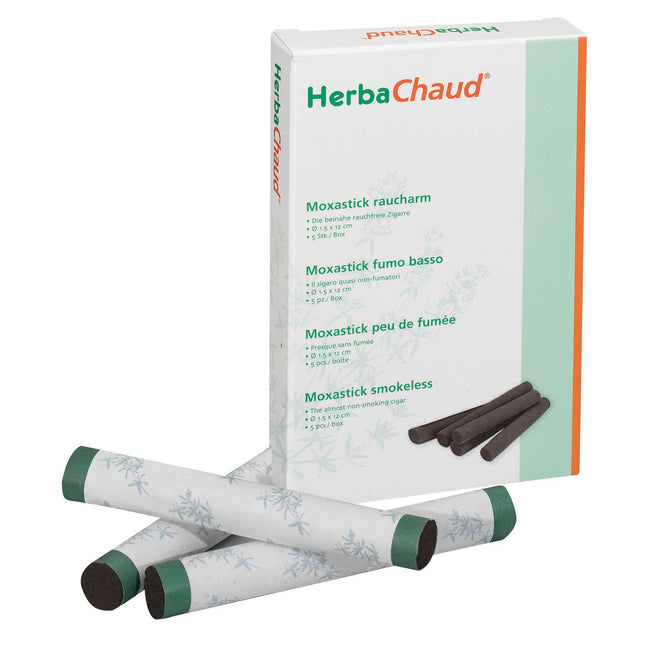 HerbaChaud Moxa cigars Smokeless, Ø 1.5 x 12 cm, 5 pcs./box (B.100.0030)