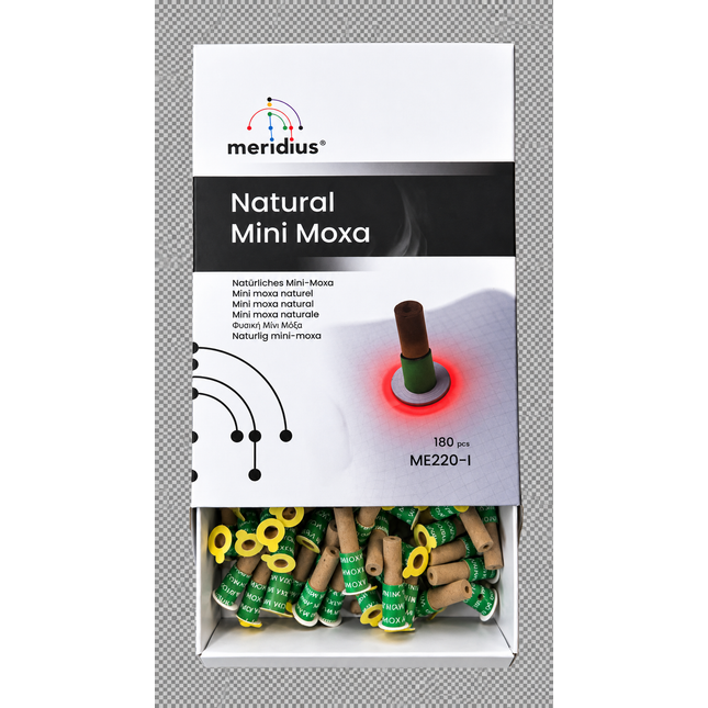 MERIDIUS Natural Mini Moxa, Moxafüsschen zum Kleben, 180 Stk. (B.160.0005)