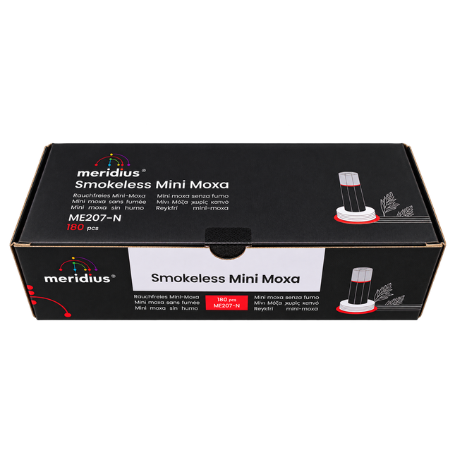 MERIDIUS Natural Mini Moxa smokeless, Moxafüsschen zum Kleben, 180 Stk. (B.160.0010)