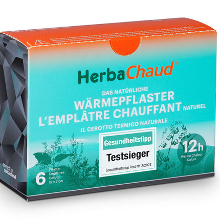 HerbaChaud The natural heating patch, box with 6 patches