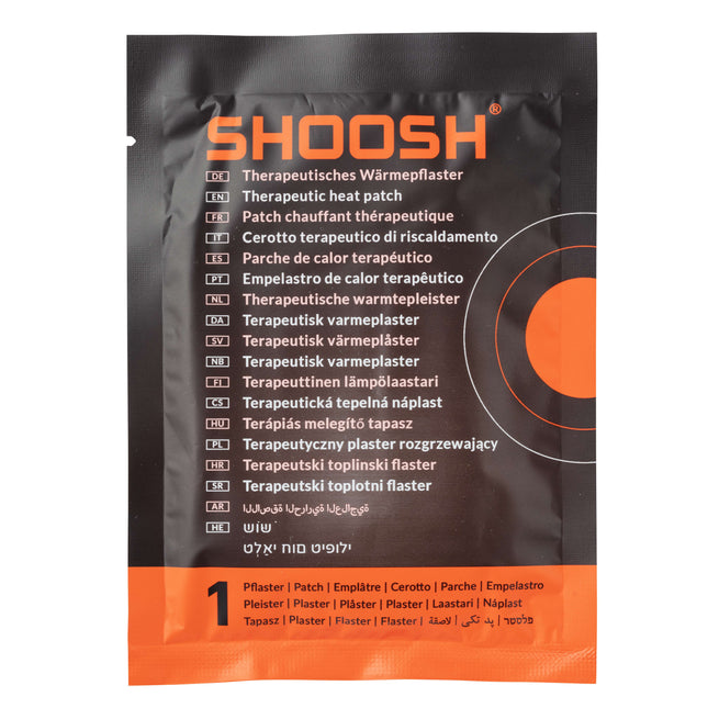 SHOOSH Therapeutic heat patch - box with 4 patches TOP