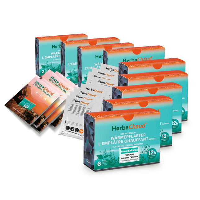 HerbaChaud heat plaster therapeutic set with 47 plasters (B.800.0043)