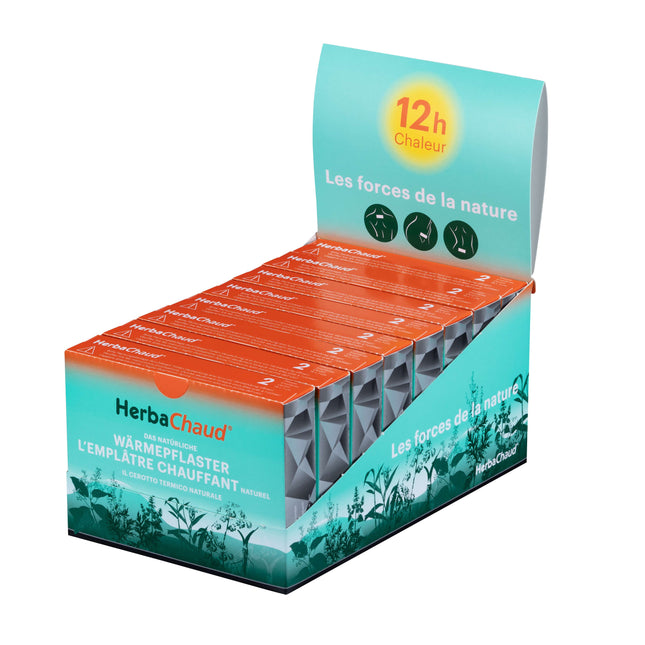 HerbaChaud warming plaster sales / counter display with 8 x packs of 2 (B.800.0045)
