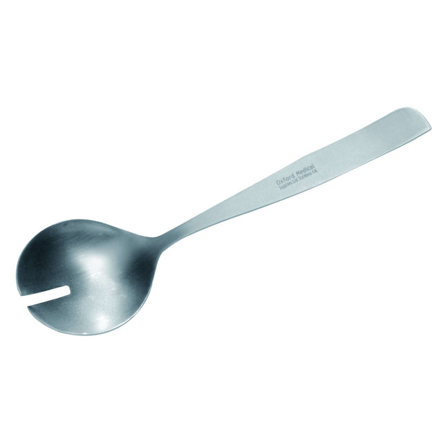 Metal spoon with slot, for safe removal of the moxa (B.300.0040)
