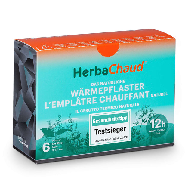 HerbaChaud The natural heating patch, box with 6 patches