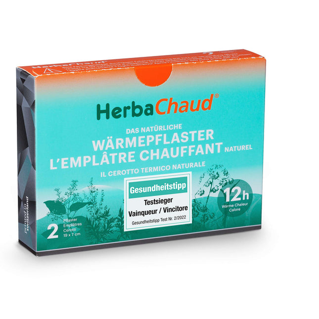 HerbaChaud The natural heating patch, box with 2 patches