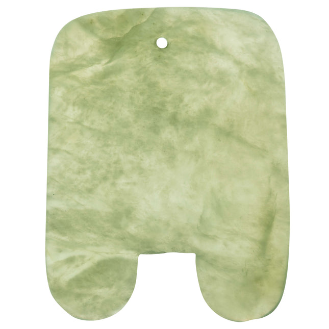 Gua Sha scraper, rectangular, made of jade (D.100.0060)