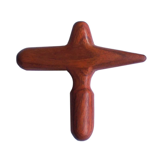 Massage cross made of hardwood (Thailand) (D.100.0070)