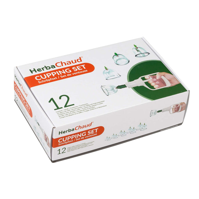 HerbaChaud cupping glass set, with pump, 12 acrylic glasses (D.110.0035)