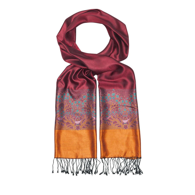 Silk scarf DELUXE ABENDTRAUM , 100% natural silk from India (F.600.0021)