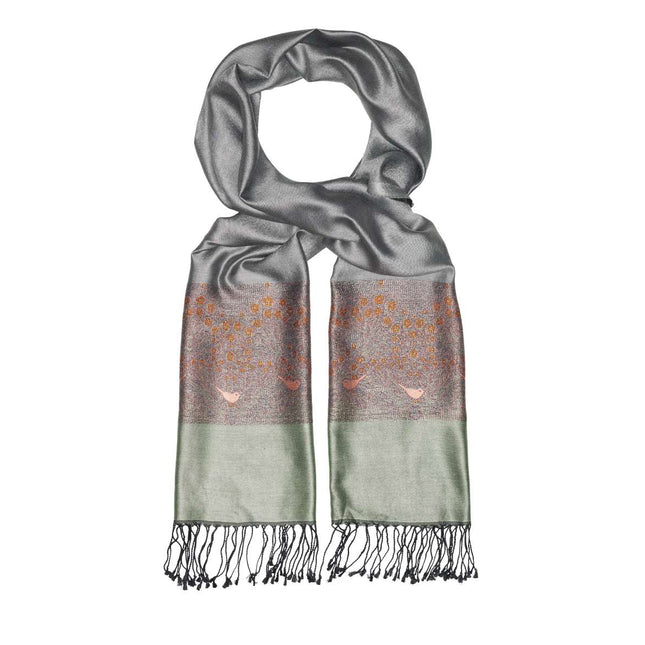 Silk scarf DELUXE MORGENTAU, 100% natural silk from India (F.600.0022)