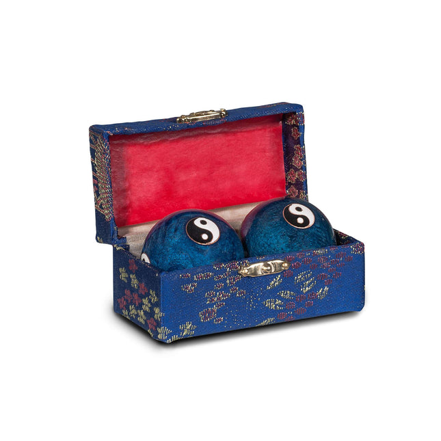 Original Chinese Qi Gong balls Yin & Yang, 4 cm, blue (F.700.0030)