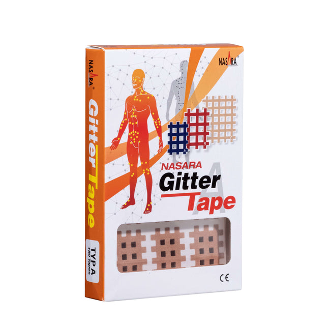 NASARA grid tape, 2 cm x 3 cm, beige, 180 pieces (H.100.1021)