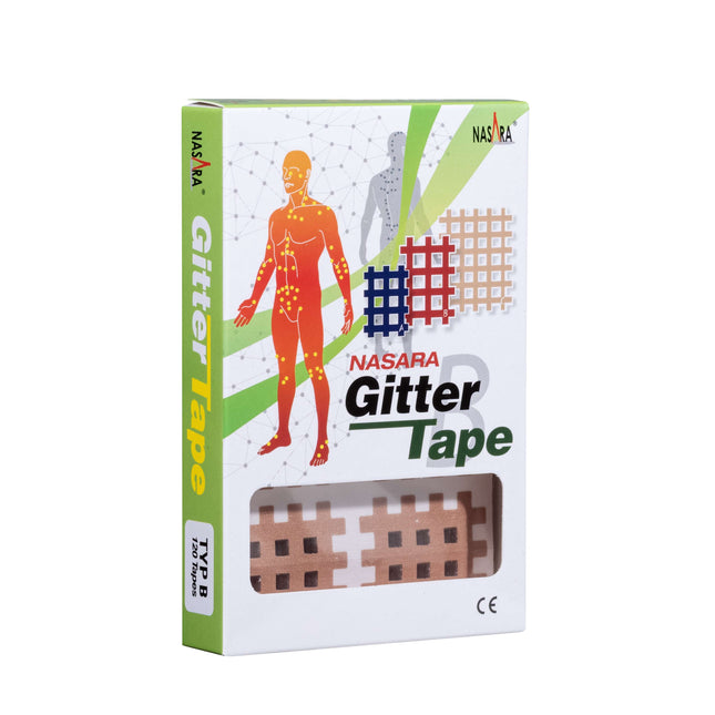 NASARA grid tape, 3 cm x 4 cm, beige, 120 pieces (H.100.1022)