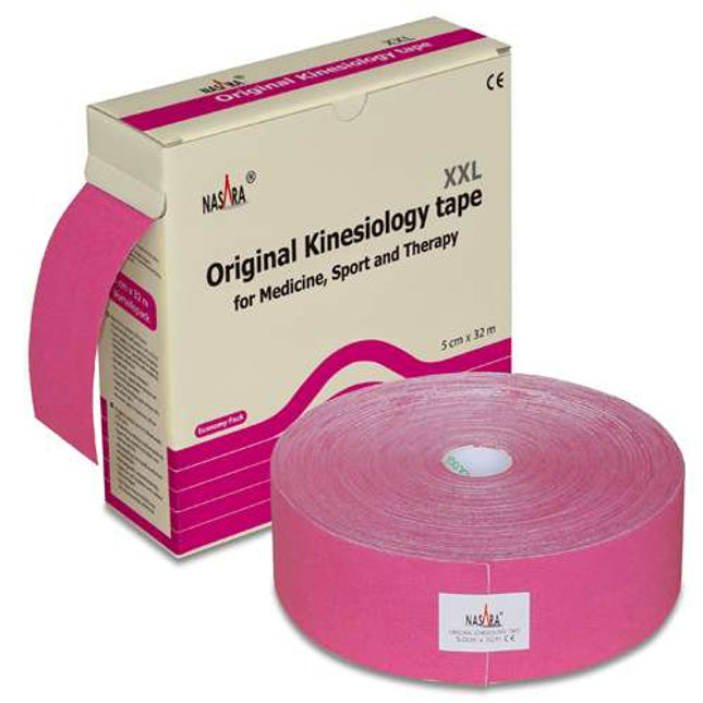 NASARA Kinesio Tape, clinical version, pink 5 cm x 32 m (H.100.1025)