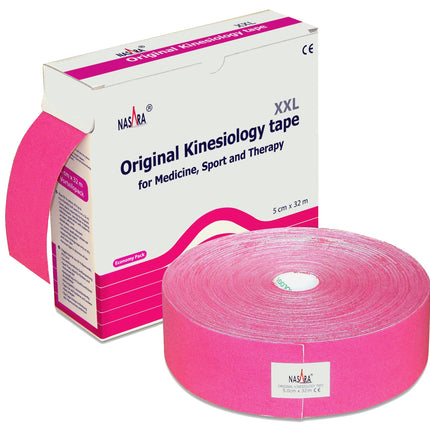 NASARA Kinesio Tape, version clinique, rose 5 cm x 32 m (H.100.1025)