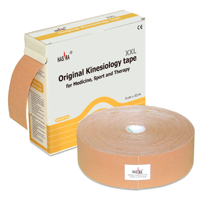 NASARA Kinesio Tape, Klinikversion, beige 5 cm x 32 m (H.100.1026)