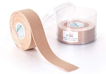 NASARA tape, narrow, beige 2.5 cm x 5 m (2 rolls) (H.100.1029)