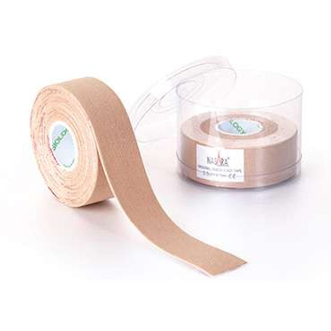 NASARA tape, narrow, beige 2.5 cm x 5 m (2 rolls) (H.100.1029)