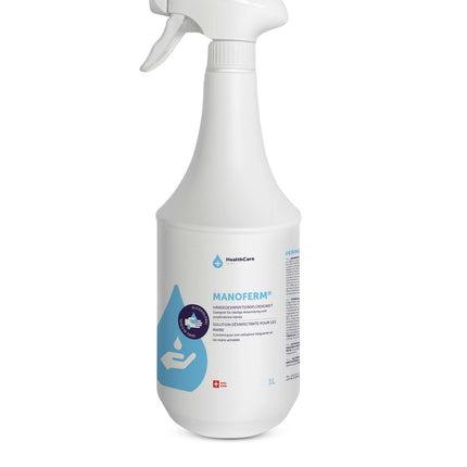 Manoferm, 1-liter spray bottle, for skin and hand disinfection