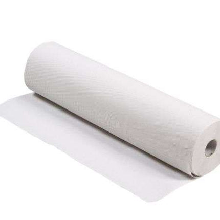 Liegenabdeckung - Ärztekrepp - Liegenpapier, weiss, 2-lagig, Blattabriss alle 35 cm, weiches Tissue, 9 Rollen à 60 cm x 50 m (P.100.0009)