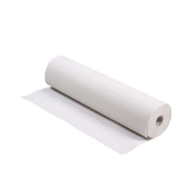 Couch cover - Doctor's crepe - Couch paper, white, 2-ply, sheet tear-off every 35 cm, soft tissue, 9 rolls of 60 cm x 50 m (P.100.0009)