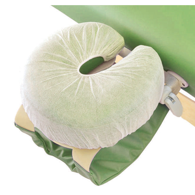 Hygiene cover croissant shape (round head section) made of non-woven fabric, 100 pcs. (P.100.0035)