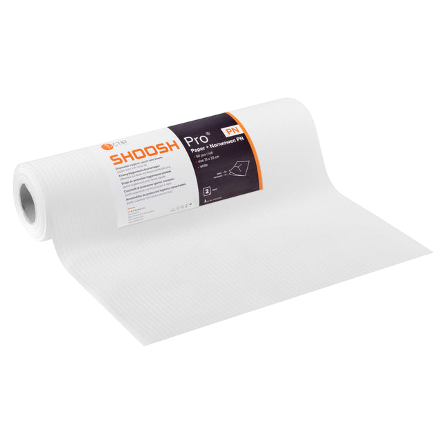 SHOOSH - Disposable nasal slit wipes for the head section of the couch, 2-ply, 31 x 33 cm, 50 pieces on a roll (P.100.0038)