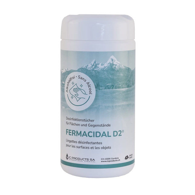 FERMACIDAL D2 Wipes, Dose mit 120 Stk, Desinfektion Instrumenten- und Flächendesinfektion (P.100.0073)