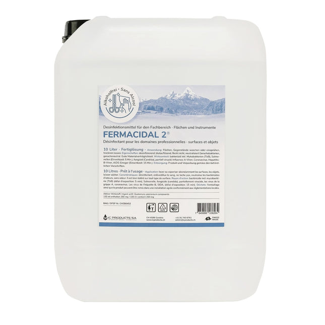 FERMACIDAL D2,  Desinfektion Flächen und Objekte, 10 Liter Kanister (P.100.0075)