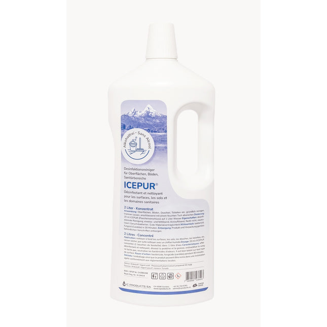 ICEPUR Desinfektionsreiniger Konzentrat, Eiweiss- und fettlösend, 2 Lt. Griffflasche (P.100.0081)