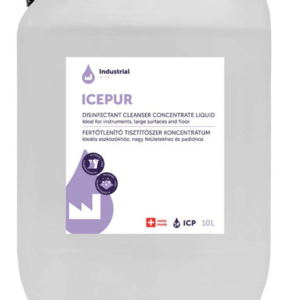 ICEPUR Disinfectant cleaner concentrate, protein and grease dissolving, 10 l canister (P.100.0082)
