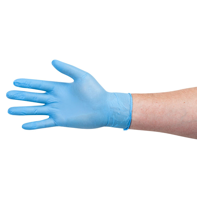 Nitril-Untersuchungshandschuhe, blau, unsteril, puderfrei, 200 Stück, in 4 Grössen, S, M, L, XL (P.100.0364.K)
