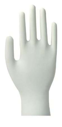 Examination gloves latex, powder-free, white, in 4 sizes S, M, L, XL (P.100.0368.K)