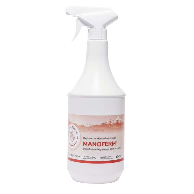 Manoferm 1 Lt. Sprühflasche für Haut- und Händedesinfektion