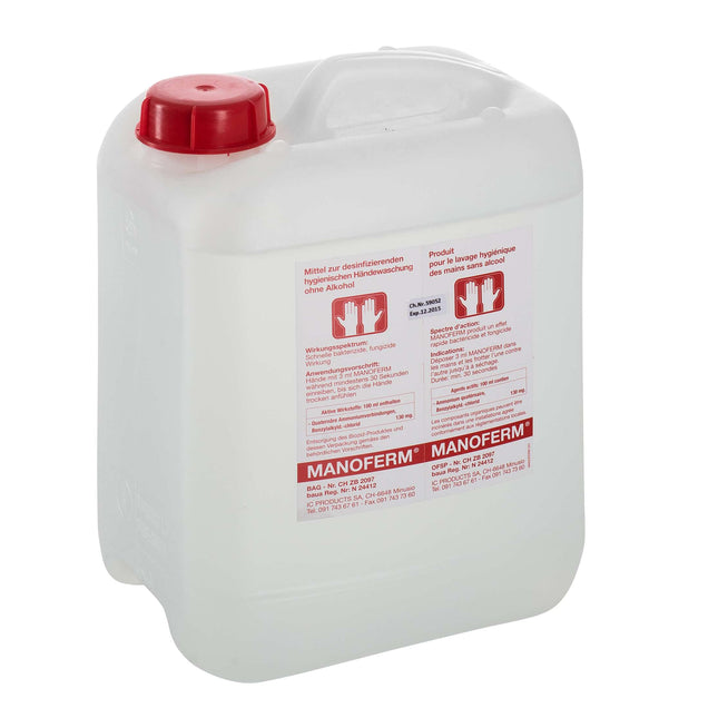 Manoferm, hand disinfectant without alcohol, 5 liter canister (P.100.0565)