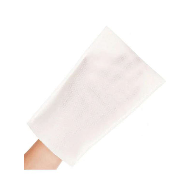 Disposable washing gloves, white, 15 x 23 cm, 50 pcs. (P.100.0372)