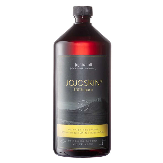JojoSkin, 100 percent pure jojoba oil, plastic bottle with pressure pump, 1 liter (Z.100.0308)