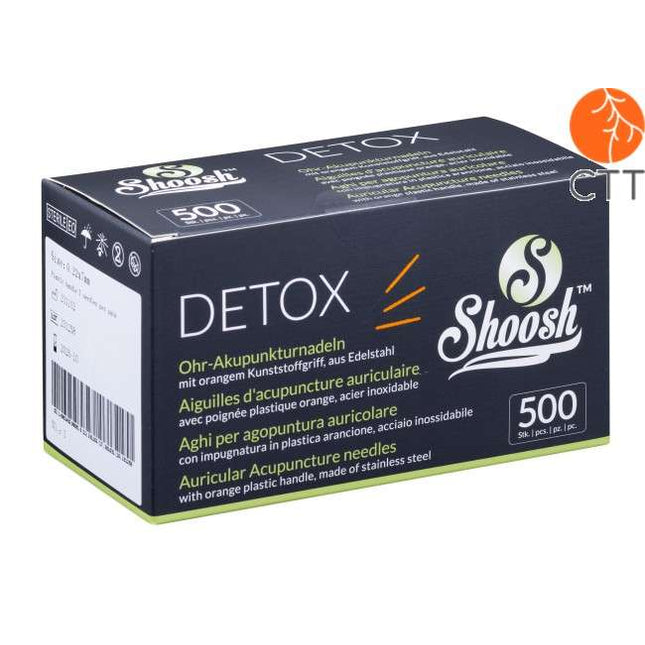 Acupuncture needle SHOOSH DETOX 500_Plast, 5 needles per blister, plastic handle 500 needles per box